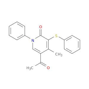 2(1H)-Pyridinone, 5-acetyl-4-methyl-1-phenyl-3-(phenylthio)-