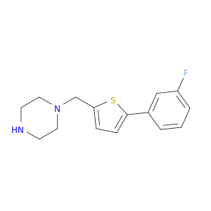 哌嗪,1-[[5-(3-氟苯基)-2-噻吩基]甲基]-