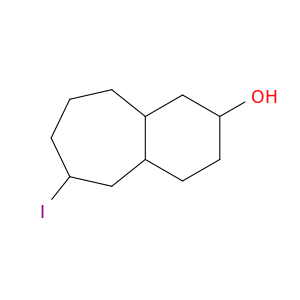 1H-Benzocyclohepten-2-ol, decahydro-6-iodo-
