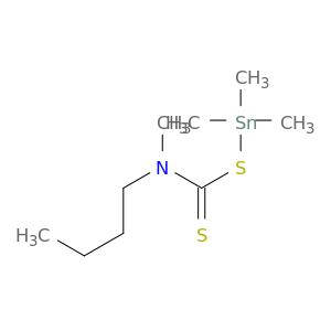 1-Butanamine, N-methyl-N-[thioxo[(trimethylstannyl)thio]methyl]-