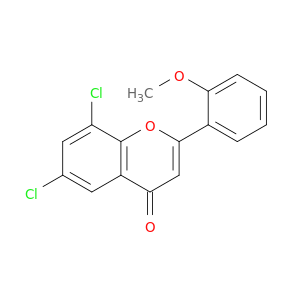 4H-1-Benzopyran-4-one, 6,8-dichloro-2-(2-methoxyphenyl)-