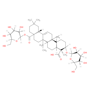 28-β-D-吡喃葡萄糖基(3β,4α)-3-(β-D-吡喃葡萄糖氧基)Olean-12-Ene-23,28-二酯