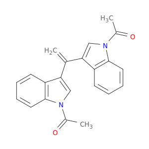 Ethanone,1,1'-(ethenylidenedi-1H-indole-3,1-diyl)bis-