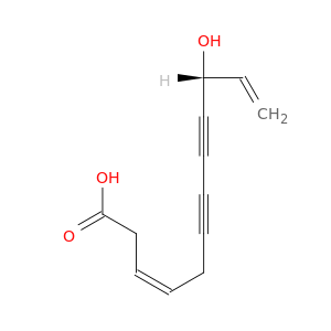 3,11-Dodecadiene-6,8-diynoicacid, 10-hydroxy-, (3Z,10R)-