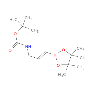 (E)-(3-(4,4,5,5-四甲基-1,3,2-二氧杂硼戊烷-2-基)烯丙基)氨基甲酸叔丁酯