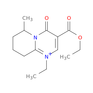 4H-Pyrido[1,2-a]pyrimidinium,3-(ethoxycarbonyl)-1-ethyl-6,7,8,9-tetrahydro-6-methyl-4-oxo-