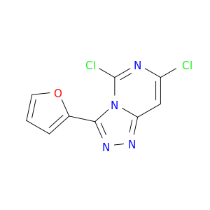1,2,4-Triazolo[4,3-c]pyrimidine, 5,7-dichloro-3-(2-furanyl)-