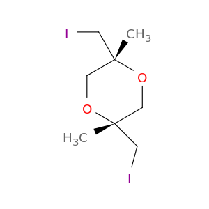 1,4-Dioxane,2,5-bis(iodomethyl)-2,5-dimethyl-, cis- (9CI)