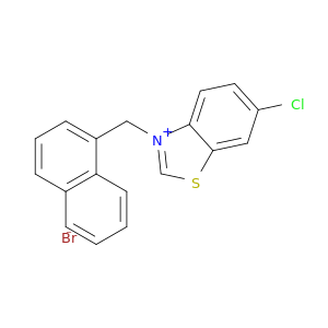 Benzothiazolium, 6-chloro-3-(1-naphthalenylmethyl)-, bromide