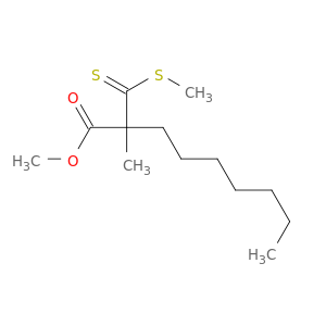 Nonanoic acid, 2-methyl-2-[(methylthio)thioxomethyl]-, methyl ester