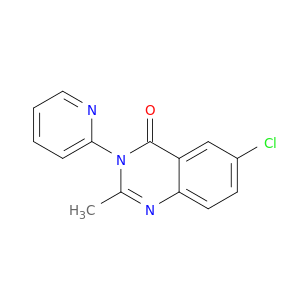 4(3H)-Quinazolinone, 6-chloro-2-methyl-3-(2-pyridinyl)-
