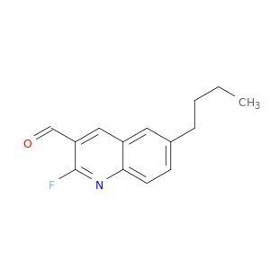 3-Quinolinecarboxaldehyde, 6-butyl-2-fluoro-