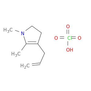1H-Pyrrole, 2,3-dihydro-1,5-dimethyl-4-(2-propenyl)-, perchlorate