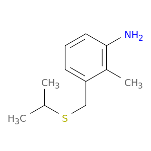 2-Methyl-3-[(propan-2-ylsulfanyl)methyl]aniline
