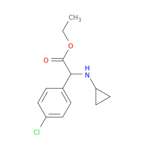 Ethyl 2-(4-Chlorophenyl)-2-(cyclopropylamino)acetate