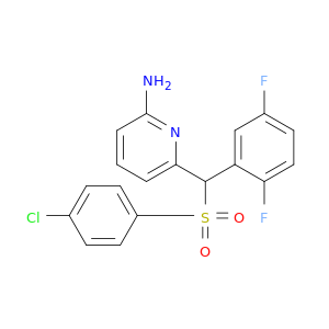 2-Pyridinamine, 6-[[(4-chlorophenyl)sulfonyl](2,5-difluorophenyl)methyl]-