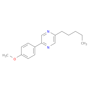 Pyrazine, 2-(4-methoxyphenyl)-5-pentyl-