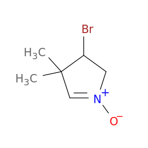 2H-Pyrrole, 3-bromo-3,4-dihydro-4,4-dimethyl-, 1-oxide