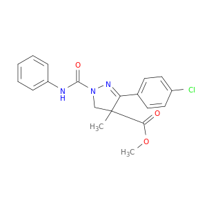 methyl 3-(4-chlorophenyl)-4-methyl-1-(phenylcarbamoyl)-4,5-dihydro-1h-pyrazole-4-carboxylate