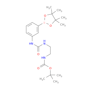 N-[2-[[[[3-(4,4,5,5-四甲基-1,3,2-二氧杂硼杂环戊烷-2-基)苯基]氨基]羰基]氨基]乙基]氨基甲酸叔丁酯