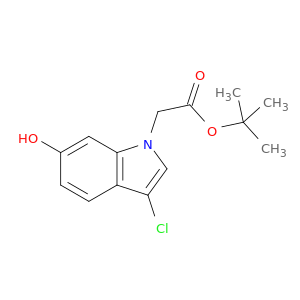 1H-Indole-1-acetic acid, 3-chloro-6-hydroxy-, 1,1-dimethylethyl ester