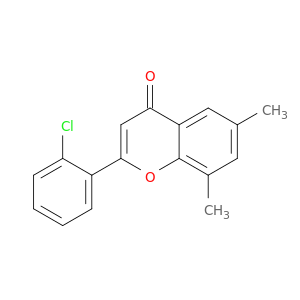 4H-1-Benzopyran-4-one, 2-(2-chlorophenyl)-6,8-dimethyl-