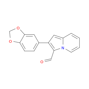 3-Indolizinecarboxaldehyde,2-(1,3-benzodioxol-5-yl)-