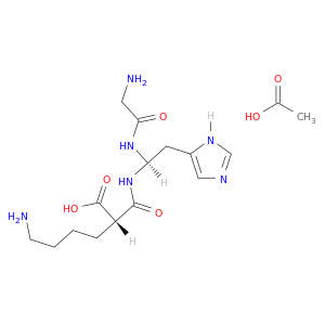 Glycyl-histidyl-omega(nhco)lysine, monoacetate