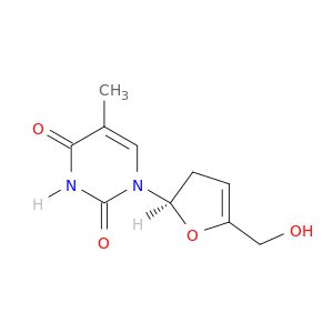 Thymidine, 3',4'-didehydro-3'-deoxy-