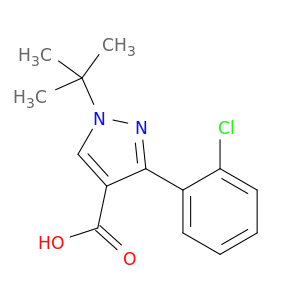 1-tert-Butyl-3-(2-chlorophenyl)-1H-pyrazole-4-carboxylic Acid