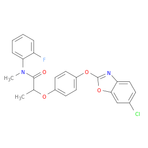 2-[4-[(6-氯-2-苯并恶唑基)氧]苯氧基]-N-(2-氟苯基)-N-甲基丙酰胺