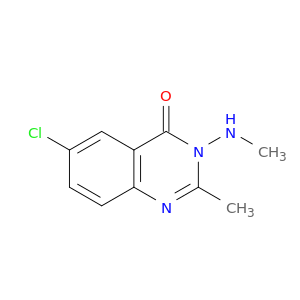 4(3H)-Quinazolinone, 6-chloro-2-methyl-3-(methylamino)-