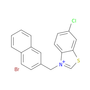 Benzothiazolium, 6-chloro-3-(2-naphthalenylmethyl)-, bromide