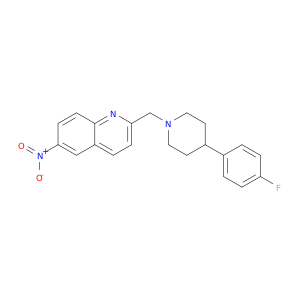 Quinoline, 2-[[4-(4-fluorophenyl)-1-piperidinyl]methyl]-6-nitro-