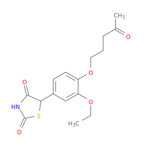 2,4-Thiazolidinedione, 5-[3-ethoxy-4-[(4-oxopentyl)oxy]phenyl]-