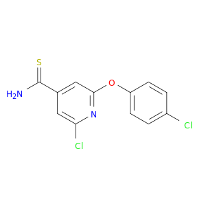 4-Pyridinecarbothioamide,2-chloro-6-(4-chlorophenoxy)-
