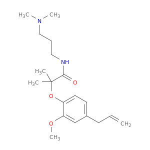 N-(3-DIMETHYLAMINOPROPYL)-2-(2-METHOXY-4-PROP-2-ENYL-PHENOXY)-2-METHYL -PROPANAMIDE