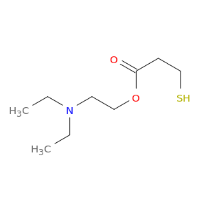 Propanoic acid, 3-mercapto-, 2-(diethylamino)ethyl ester