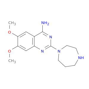 4-Quinazolinamine, 2-(hexahydro-1H-1,4-diazepin-1-yl)-6,7-dimethoxy-