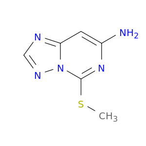 [1,2,4]Triazolo[1,5-c]pyrimidin-7-amine, 5-(methylthio)-