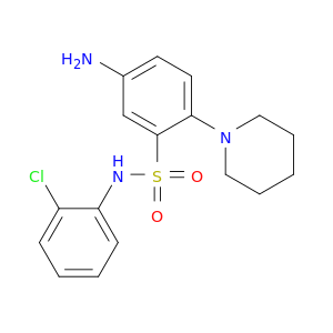 5-氨基-N-(2-氯苯基)-2-(1-哌啶基)苯磺酰胺