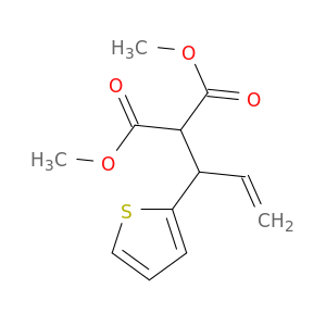 Propanedioic acid, [1-(2-thienyl)-2-propenyl]-, dimethyl ester