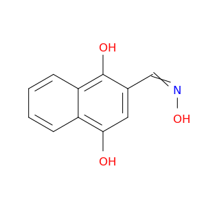 2-Naphthalenecarboxaldehyde, 1,4-dihydroxy-, oxime
