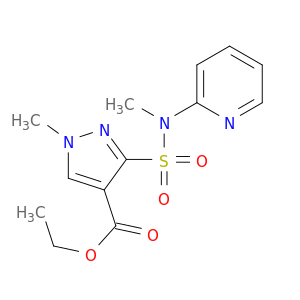 1H-Pyrazole-4-carboxylicacid, 1-methyl-3-[(methyl-2-pyridinylamino)sulfonyl]-, ethyl ester