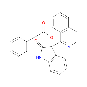 2H-Indol-2-one,3-(benzoyloxy)-1,3-dihydro-3-(1-isoquinolinyl)-