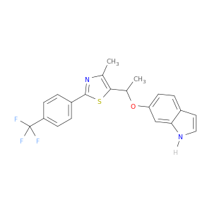 1H-Indole, 6-[1-[4-methyl-2-[4-(trifluoromethyl)phenyl]-5-thiazolyl]ethoxy]-