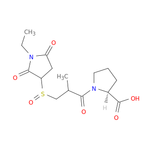 L-Proline,1-[3-[(1-ethyl-2,5-dioxo-3-pyrrolidinyl)sulfinyl]-2-methyl-1-oxopropyl]-