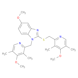5-Methoxy-1-((4-methoxy-3,5-dimethylpyridin-2-yl)methyl)-2-(((4-methoxy-3,5-dimethylpyridin-2-yl)methyl)thio)-1H-benzo[d]imidazole