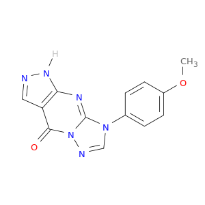 4H-Pyrazolo[3,4-d][1,2,4]triazolo[1,5-a]pyrimidin-4-one,1,8-dihydro-8-(4-methoxyphenyl)-