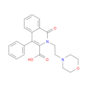 3-Isoquinolinecarboxylicacid, 1,2-dihydro-2-[2-(4-morpholinyl)ethyl]-1-oxo-4-phenyl-